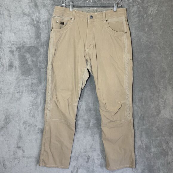Kuhl Pants Men 34x32 (Inseam 30) Beige Radikl Hiking Outdoor Lightweight Stretch - Picture 1 of 9